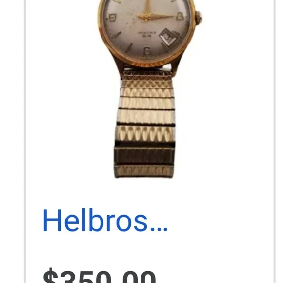 FLASH SALE VINTAGE COLLECTABLE HELBROS WATCH 2 TONE. SEE ALL PICS & INFO ⬇️⬇️